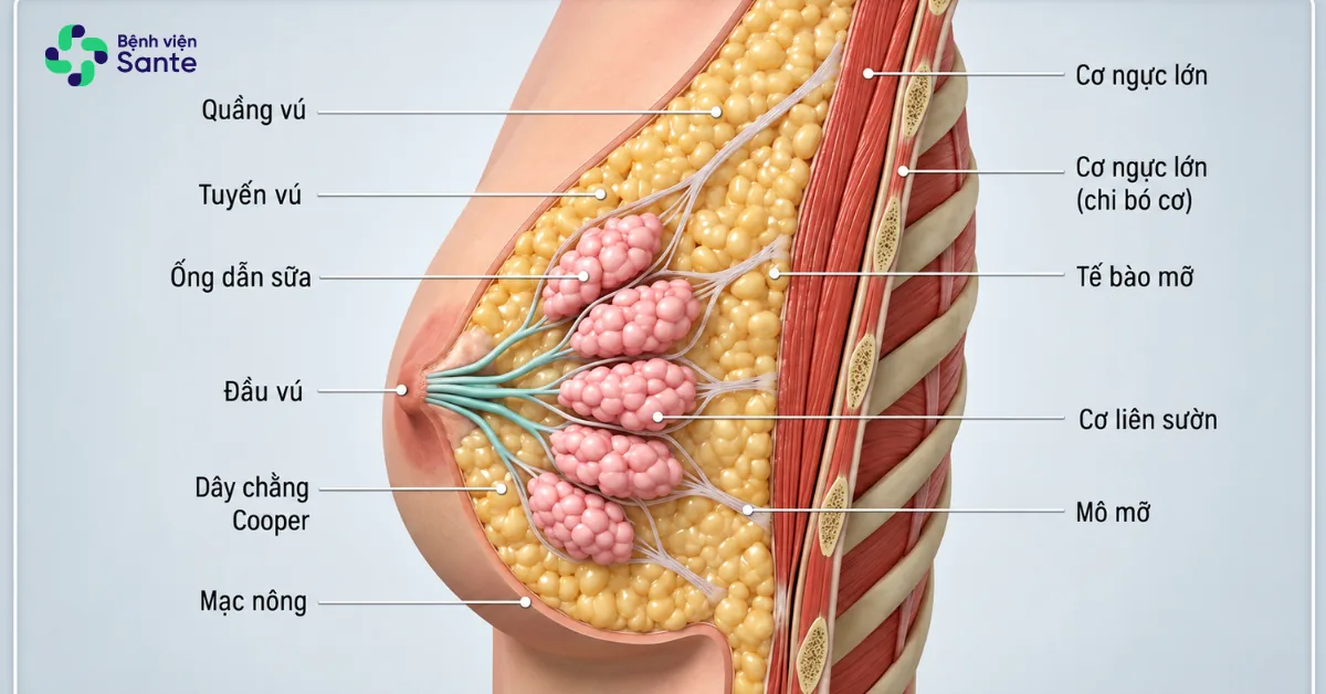 Kích thước và độ săn chắc của bầu ngực chịu sự chi phối từ hệ trục nội tiết